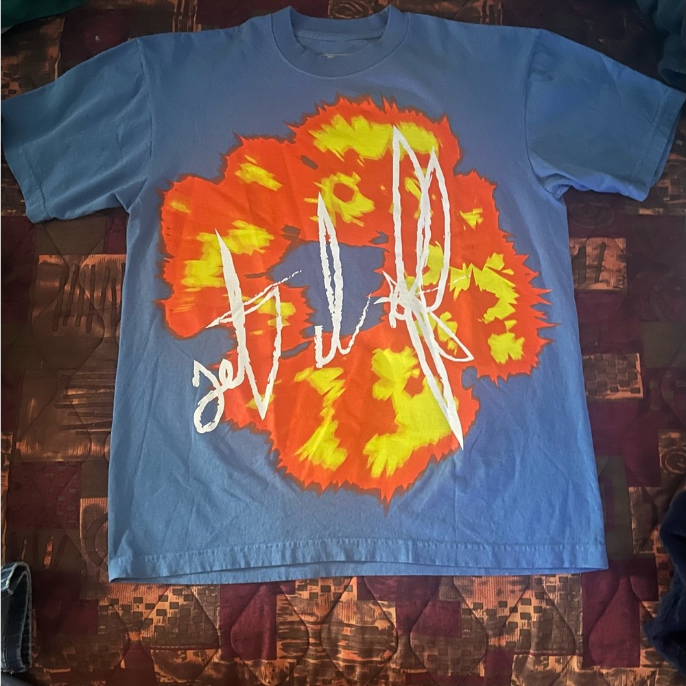 Denim Tears x Offet Tears Graphic Blue Tee